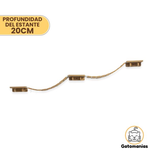 Puente Rascador de Pared Doble para Gatos Grandes - Gatomanias