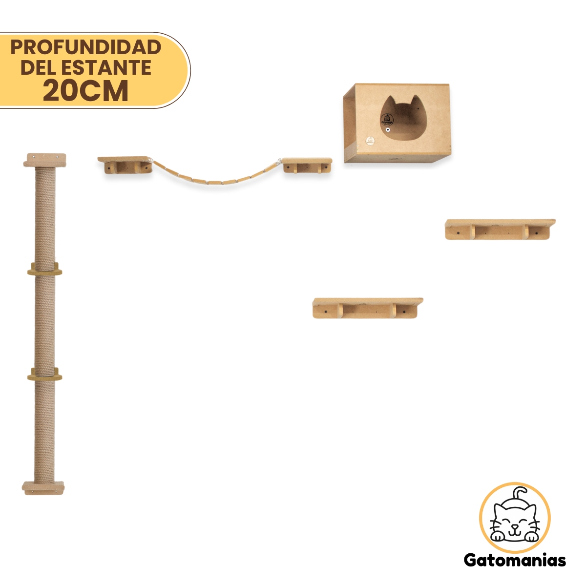 Combo Rascador Pancho para Gatos Grandes - Gatomanias