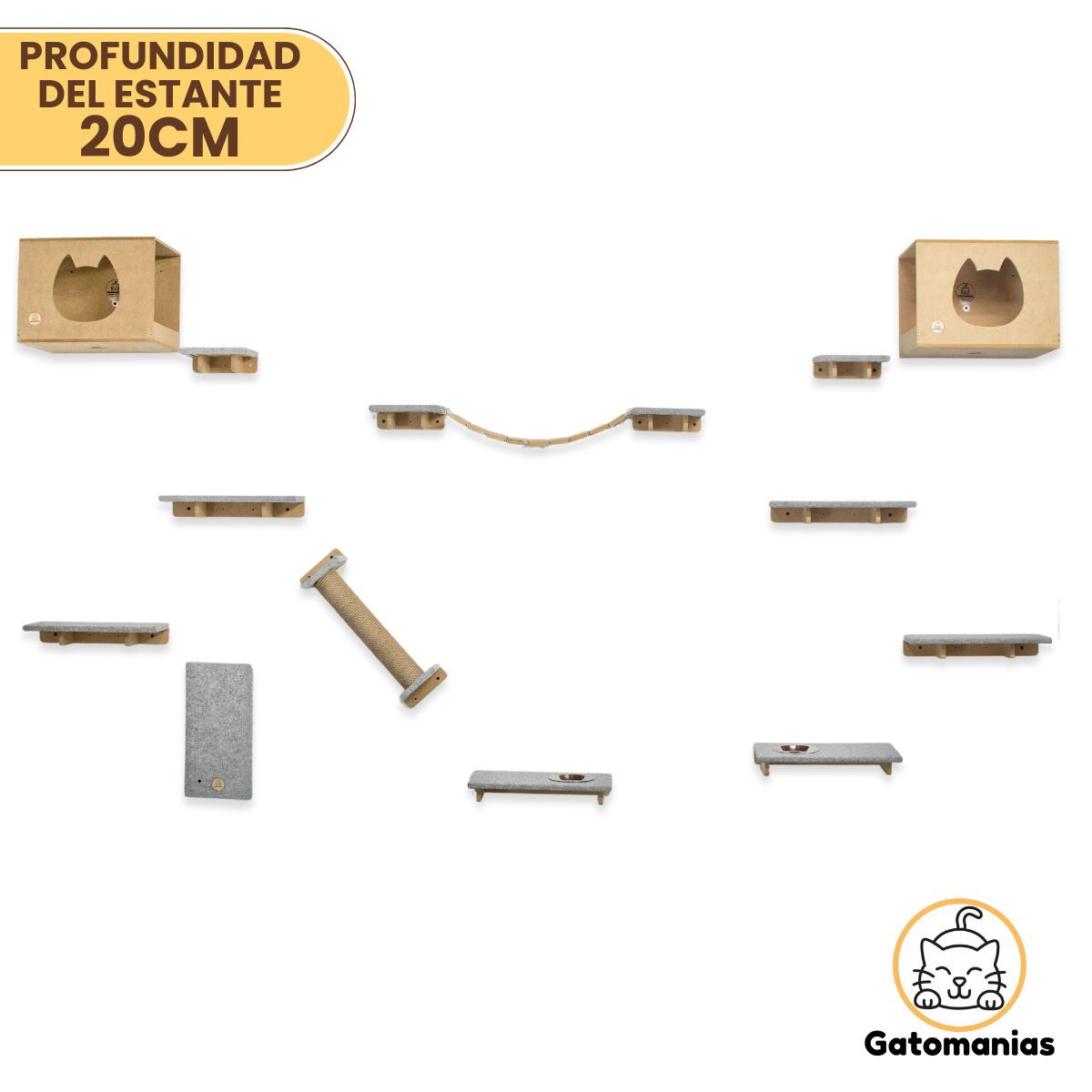 Combo Rascador Pericles para Gatos Grandes
