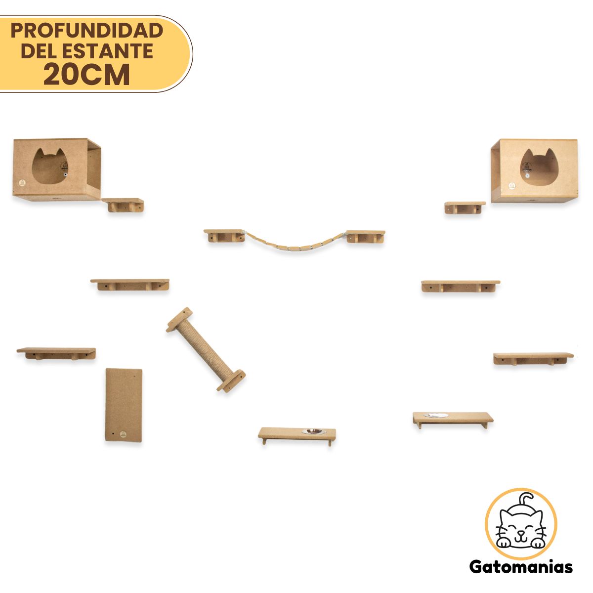 Combo Rascador Pericles para Gatos Grandes