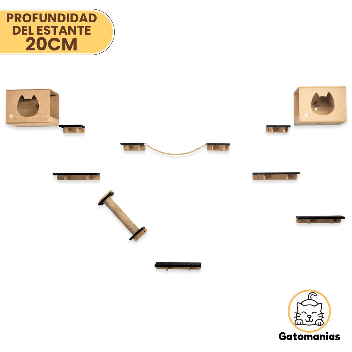 Combo Rascador Dona para Gatos Grandes - Gatomanias