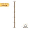 Rascador Tubo de Pared 200cm - Gatomanias Rascador Tubo de Pared 200cm - Gatomanias