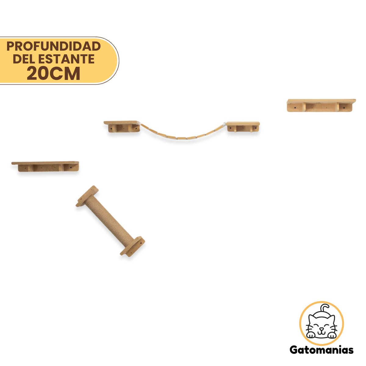 Combo Rascador Sasha para Gatos Grandes - Gatomanias