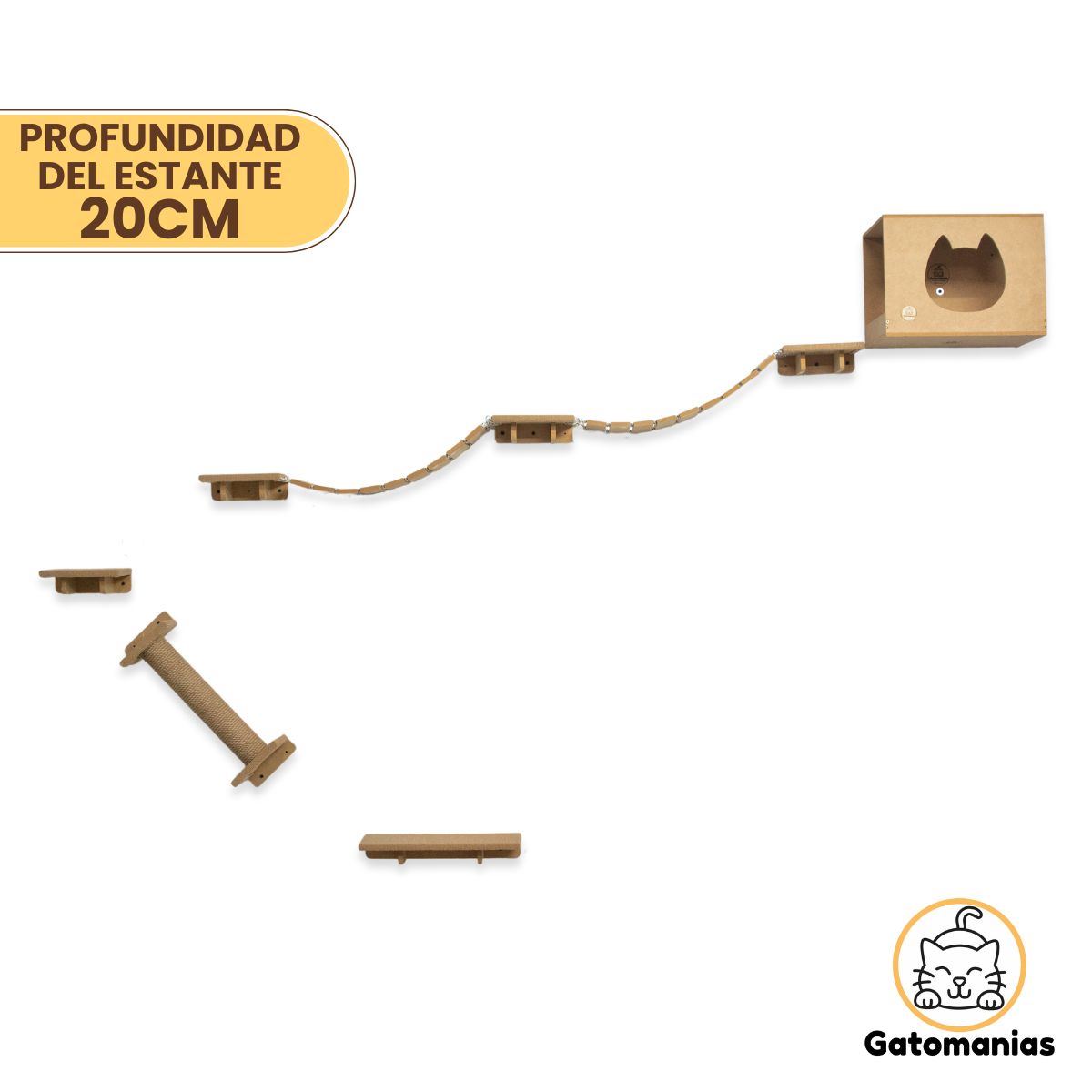 Combo Rascador H para Gatos Grandes - Gatomanias